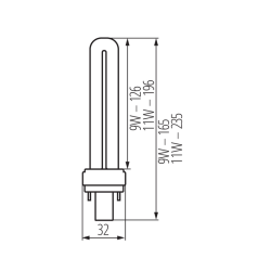 2038 - YEDEK AMPUL- 9W/840 -MOR - 2