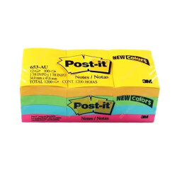 3M POST-İT 653 38X51 KARIŞIK RENK 12'Lİ - 