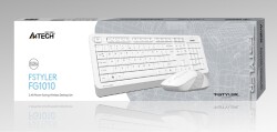 A4 Tech Fg1010 2.4G Beyaz Q Fn-Mm Klv+Optik Mouse Set - 1