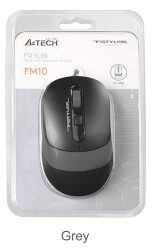 A4 Tech Fm10 Usb Fstyler Gri Optik 1600 Dpı Mouse - A4TECH