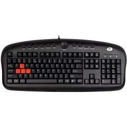 A4 Tech Kb-28G Siyah Usb Multımedya Gamer Klavye - 1