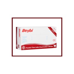 BEYBİ LATEX MUAYENE ELDİVENİ PUDRASIZ M 100'LÜ - BEYBİ