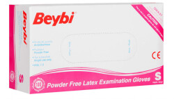 BEYBİ LATEX MUAYENE ELDİVENİ PUDRASIZ S 100'LÜ - BEYBİ