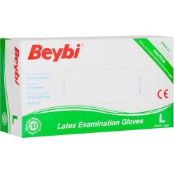 BEYBİ LATEX PUDRALI MUAYNE ELDİVENİ 100'LÜ L - BEYBİ