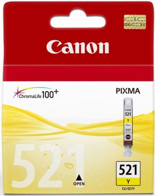 Canon CLI-521Y Yellow Sarı Mürekkep Kartuş MP260-540-550-560-620-630 MX860-870 - 1