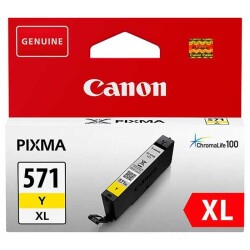 Canon CLI-571XL Y Yellow Sarı Yüksek Kapasiteli Mürekkep Kartuş TS5050-9050 - CANON
