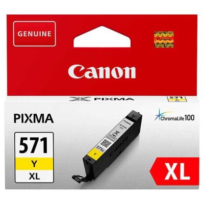 Canon CLI-571XL Y Yellow Sarı Yüksek Kapasiteli Mürekkep Kartuş TS5050-9050 - 1