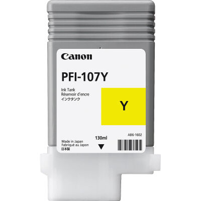 Canon PFI-107Y Yellow Sarı Plotter Kartuş IPF770-775 - 1