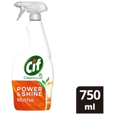 CİF POWER SHİNE MUTFAK SPRAY 750ML - 1