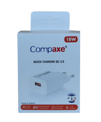 Compaxe CTA-150QC QC 3.0 18W Usb Ev Şarj Kafa - COMPAXE