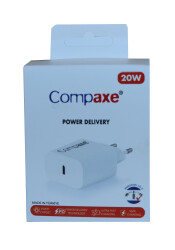 Compaxe CTA-200C PD USB-C 3.0 20W Ev Şarj Kafa - COMPAXE