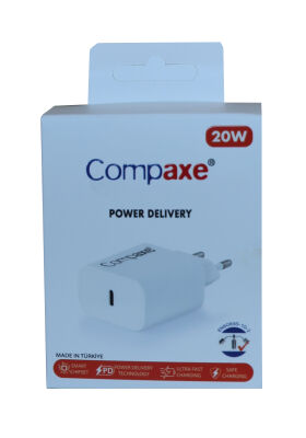Compaxe CTA-200C PD USB-C 3.0 20W Ev Şarj Kafa - 1