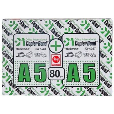 Copier Bond A5 Fotokopi Kağıdı 80gr-500 li 1 koli= 10 Paket - 1