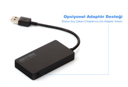 Dark Ac- Usb341 Connect Master 4 Port USB 3.0 USB Hub Çoklayı - DARK