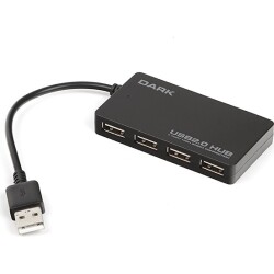 DARK DK-AC-USB242 2.0 USB 4 PORT HUB ÇOKLAYICI - DARK