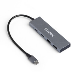 Dark DK-AC-USB312C 4 Port USB Type-C HUB 2X USB3.0 Type-A & 2X USB3.1 Type -C - DARK