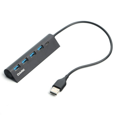 Dark DK-AC-USB346 USB Type-A to 1xUSB-C Charge 4 Port USB2.0 HUB - 1