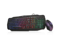 Dark Elite Force gkm1000 Rgb Aydınlatmalı Türkçe Q Oyuncu Klavye & Mouse Set - DARK