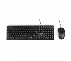 Dark Türkçe F Kablolu Ofis Klavye & Mouse Set - DARK