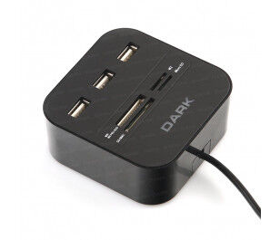 Dark UCR202 USB MicroSD-SD-MMC-M2-MS PRO DUO Kart Okuyuculu USB Çoklayıcı - 1