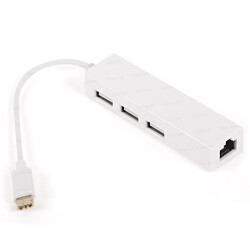 Dark USB3.1 Type-C - 3xUSB2.0 HUB+ 10-100 Ethernet Dönüştürücü - DARK