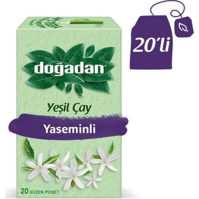 DOĞADAN YEŞİL ÇAY YASEMİNLİ BİTKİ ÇAYI 20 Lİ - 1