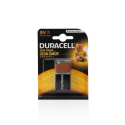 Duracell 9 Volt Pil 1'li - Duracell