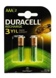 Duracell 750 Mah Şarjlı İnce Pil 2'li - AVES