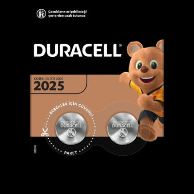 DURACELL CR2025 LITHIUM 3V PİL 2Lİ - 1