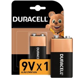 DURACELL PİL 9 VOLT TEKLİ + - 