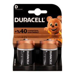 DURACELL PİL BÜYÜK BOY (D) 2'Lİ - 