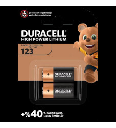 DURACELL ULTRA LİTYUM CR123A 2Lİ - AVES