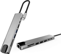 Dxim Dhu0005 All in One USB-Type-C Hub for iPad Pro, Macbook, PC, Laptop - DEXIM