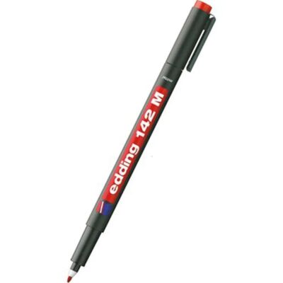 EDDİNG ASETAT KALEMİ 142-M KIRMIZI - 1