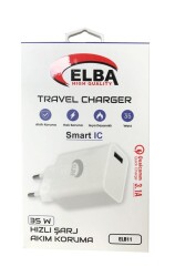 Elba ELB11 Elb-35w USB 35w Hızlı Şarj Akım Koruma EV Şarj Kafa - 1