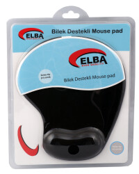 Elba K06152 Bileklikli Jel Mouse Pad Siyah - ELBA