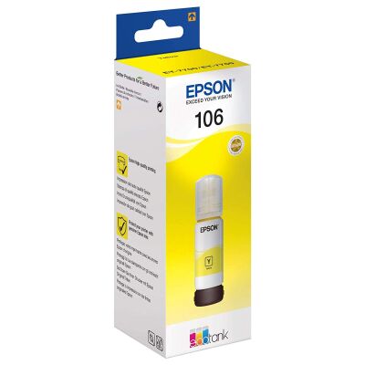 Epson 106 Yellow Sarı Şişe Mürekkep T00R440 L7160-7180 - 1