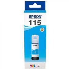 Epson 115 Cyan Mavi Şişe Mürekkep T07D24A L8160-L8180 - EPSON