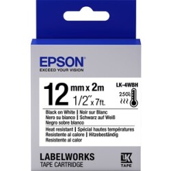 Epson LK-5SBE Mat Siyah Üzeri Silver 18mm 9Metre Etiket - EPSON