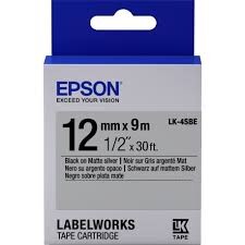 Epson LK-5WBVN Siyah Üzeri Beyaz 18MM 7Metre Etiket - EPSON