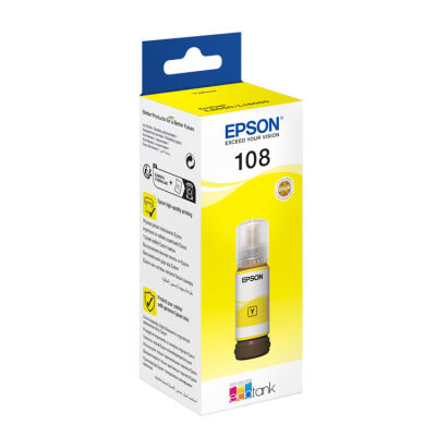 Epson T09C44 108 Yellow Sarı Şişe Mürekkep T09C44A L18050-L8050 - 1