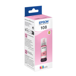 Epson T09C6 108 Light Magenta Açık Kırmızı Şişe Mürekkep T09C64 L18050-L8050 - EPSON