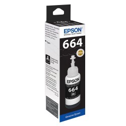 Epson T6641 Black Siyah Şişe Mürekkep T66414A - 1