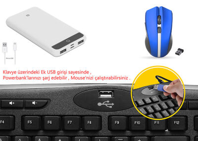 Everest KB-799 Siyah Usb 1- Hub Q Multimedia Klavye - 2