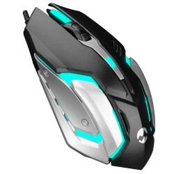 Everest SM-G72 Usb Siyah-Gümüş Işıklandırmalı Oyuncu Mouse - EVEREST