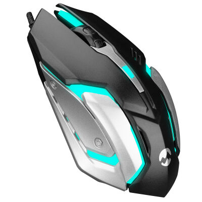 Everest SM-G72 Usb Siyah-Gümüş Işıklandırmalı Oyuncu Mouse - 1