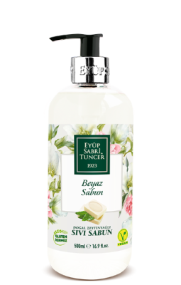 Eyüp Sabri Tuncer 500ml Sabun Doğal Zeytin Yağlı Sıvı Sabun Beyaz - 1