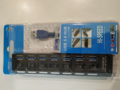 Gabble GB-701A 7 Port USB 3.0 Çoklayıcı Anahtarlı - 1