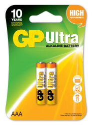 Gp LR03 AAA Boy Ultra Alkalin İnce Kalem Pil 2'li Paket GP24AU-2U2 - GP