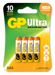 Gp LR03 AAA Boy Ultra Alkalin İnce Kalem Pil 4'lü Paket GP24AUMB-U4 - GP